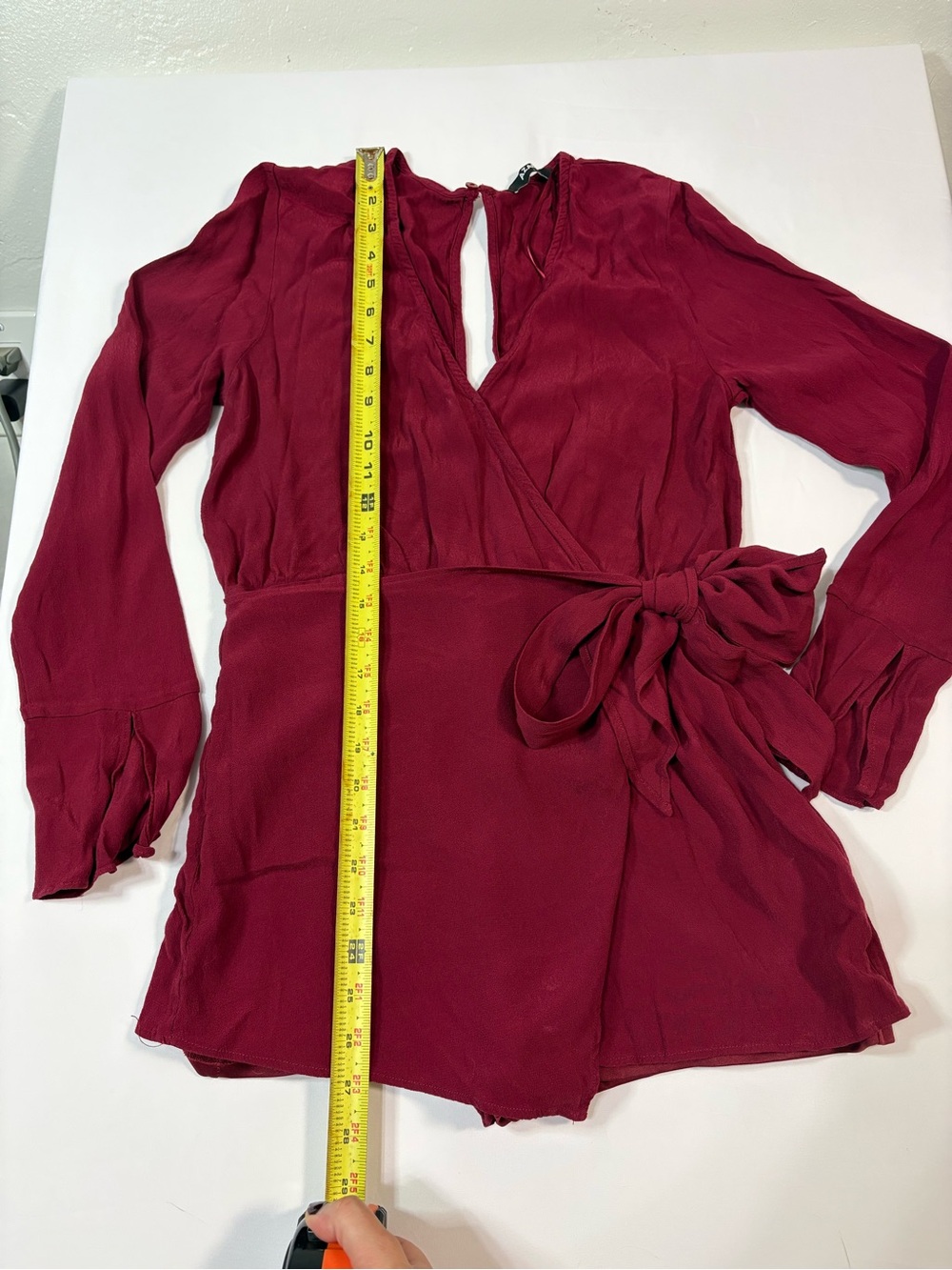 L Elegant Burgundy Jumpsuit